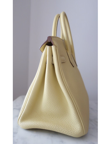 Sac Hermes Birkin 25 jaune poussin