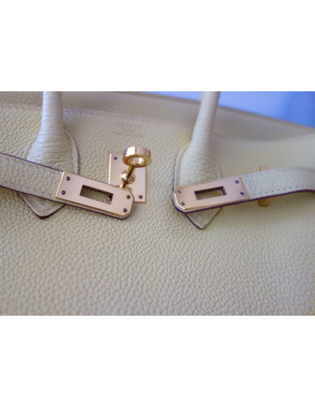 Sac Hermes Birkin 25 jaune poussin