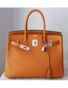 Sac Hermes Birkin 30 Epsom orange 2