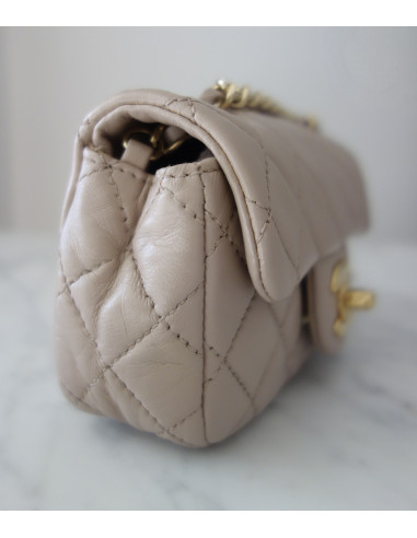 Micro sac Chanel Classique beige