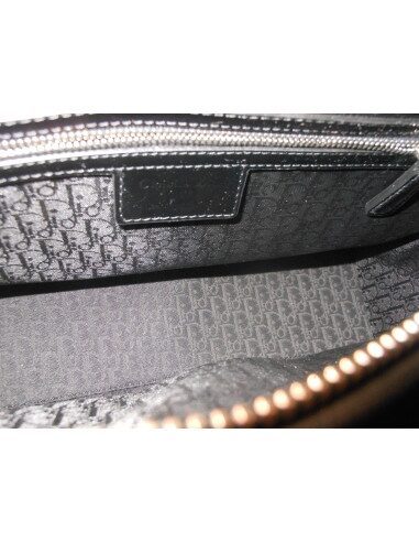SAC LADY DIOR NOIR VERNI GRAND MODELE 