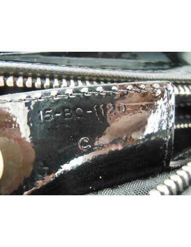 SAC LADY DIOR NOIR VERNI GRAND MODELE 