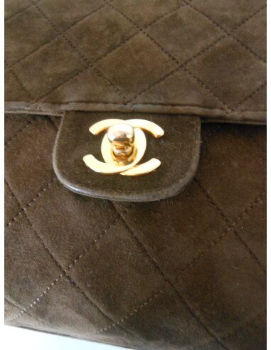 SAC CHANEL MINI TIMELESS MARRON VINTAGE 