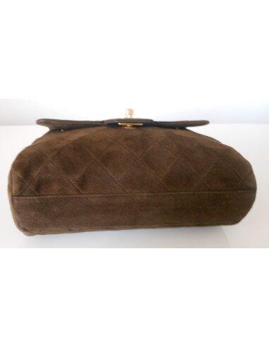 SAC CHANEL MINI TIMELESS MARRON VINTAGE 