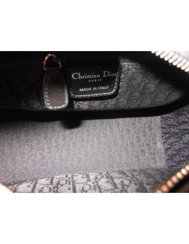 SAC LADY DIOR VERNI NOIR MEDIUM
