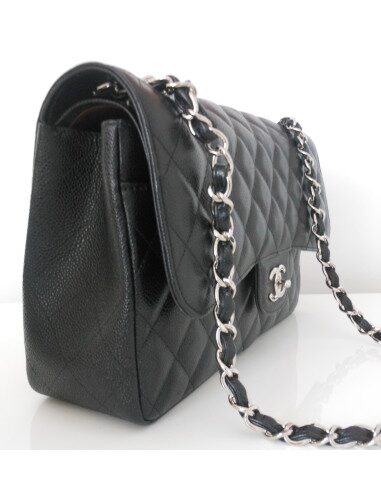 SAC CHANEL TIMELESS GRAND MODELE NOIR CAVIAR