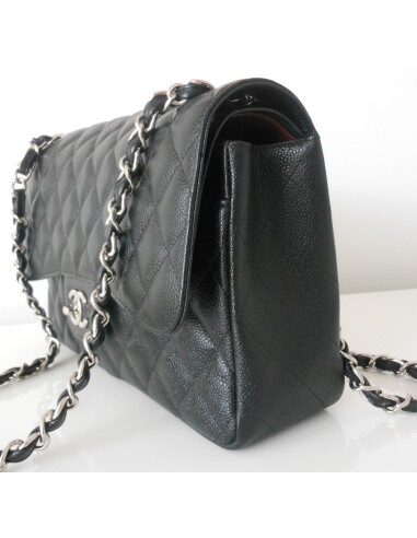 SAC CHANEL TIMELESS GRAND MODELE NOIR CAVIAR