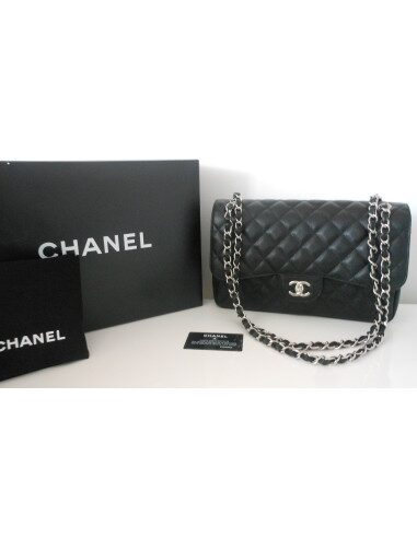 SAC CHANEL TIMELESS GRAND MODELE NOIR CAVIAR
