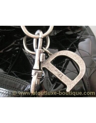 SAC DIOR CANNAGE EN AGNEAU NOIR