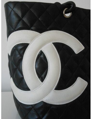 SAC CHANEL CAMBON SHOPPING NOIR 