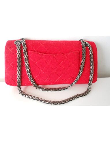 SAC CHANEL 2.55 JERSEY ROUGE 