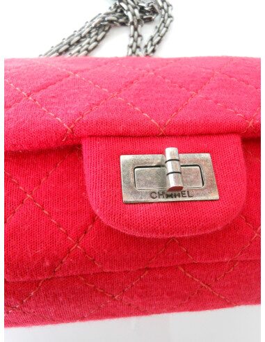 SAC CHANEL 2.55 JERSEY ROUGE 