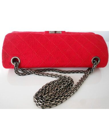 SAC CHANEL 2.55 JERSEY ROUGE 