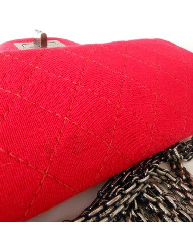 SAC CHANEL 2.55 JERSEY ROUGE 