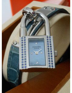 MONTRE HERMES KELLY SAPHIRS BLEUS - EDITION LIMITEE
