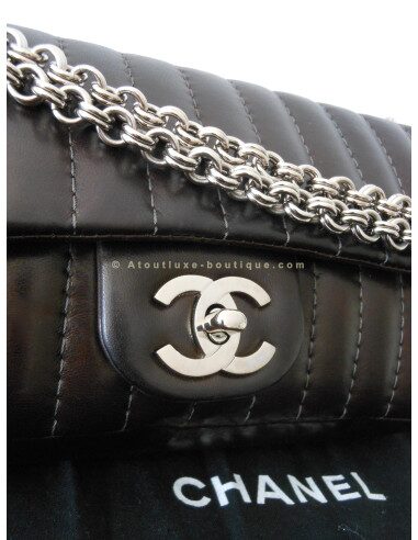 SAC CHANEL TIMELESS BAGUETTE MARRON