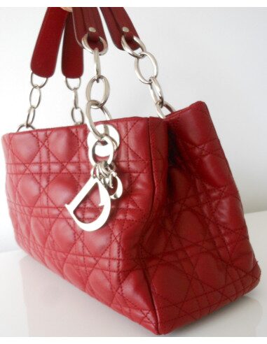 SAC LADY DIOR ROUGE SHOULDER