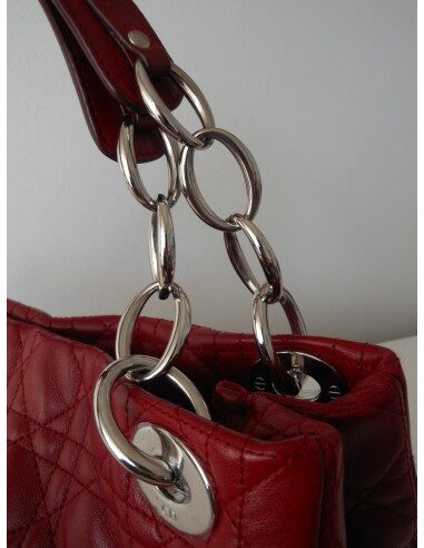 SAC LADY DIOR ROUGE SHOULDER