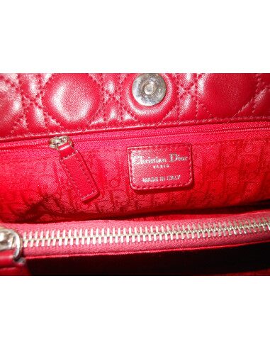 SAC LADY DIOR ROUGE SHOULDER