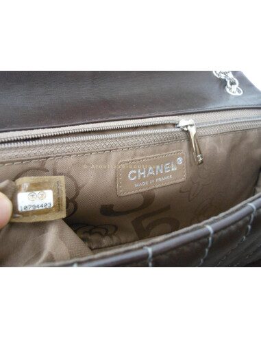 SAC CHANEL TIMELESS BAGUETTE MARRON