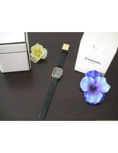 MONTRE CHANEL PREMIERE EN OR JAUNE BRACELET CROCO 2