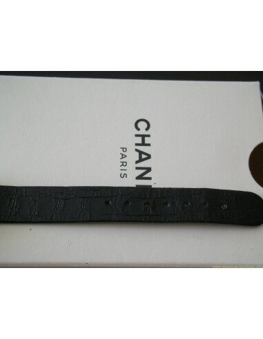 MONTRE CHANEL PREMIERE EN OR JAUNE BRACELET CROCO