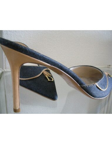 ESCARPINS DIOR SADDLE HAUTS TALONS