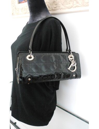 SAC LADY DIOR EAST WEST NOIR