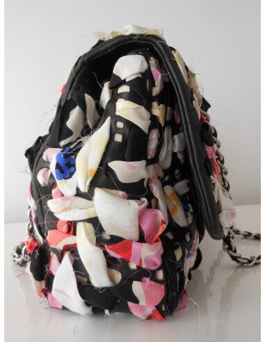SAC CHANEL TIMELESS CUIR ET SOIE 