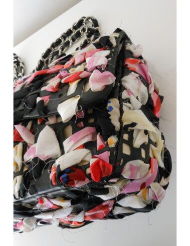 SAC CHANEL TIMELESS CUIR ET SOIE 