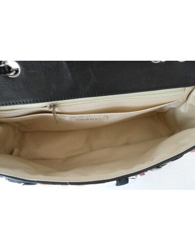 SAC CHANEL TIMELESS CUIR ET SOIE 