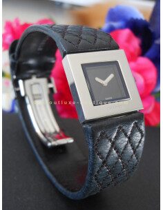 MONTRE CHANEL MATELASSEE CUIR NOIR
