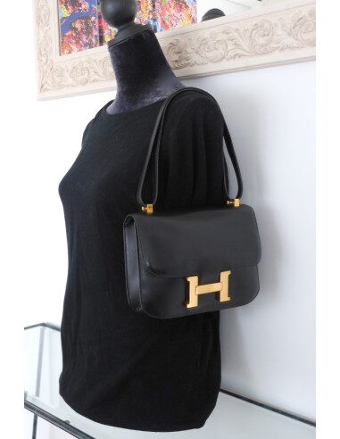 SAC HERMES CONSTANCE NOIR