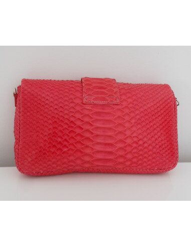 POCHETTE DIOR NEW LOCK PYTHON ROUGE