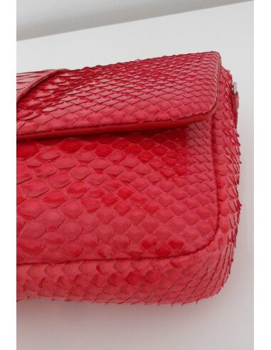 POCHETTE DIOR NEW LOCK PYTHON ROUGE