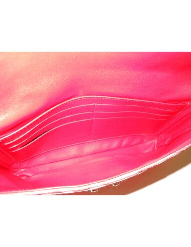 POCHETTE DIOR NEW LOCK PYTHON ROUGE