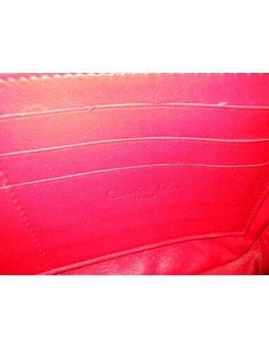 POCHETTE DIOR NEW LOCK PYTHON ROUGE