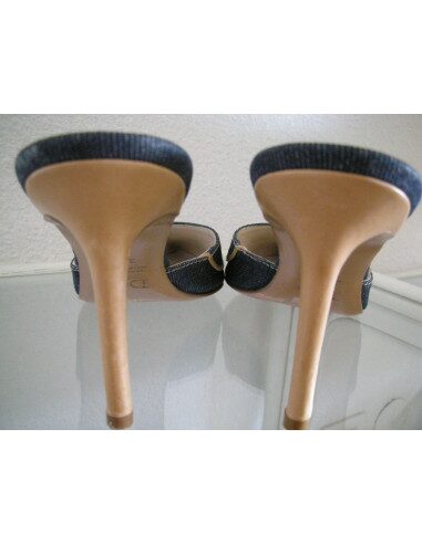 ESCARPINS DIOR SADDLE HAUTS TALONS