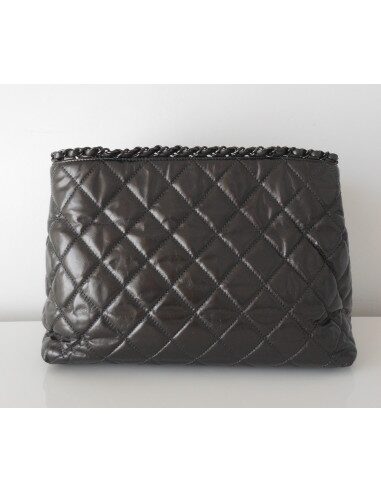 SAC CHANEL SHOPPING GRIS 