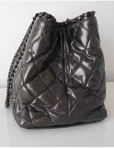 SAC CHANEL SHOPPING GRIS 