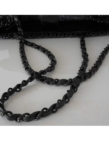 SAC CHANEL SHOPPING GRIS 