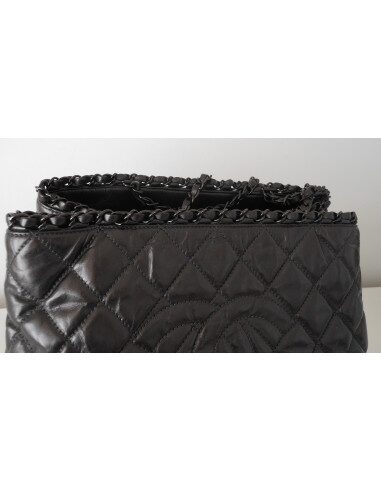 SAC CHANEL SHOPPING GRIS 