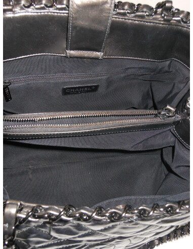 SAC CHANEL SHOPPING GRIS 