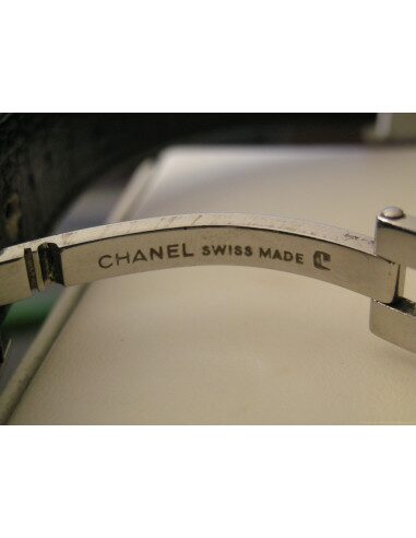 MONTRE CHANEL MADEMOISELLE BRACELET CUIR NOIR