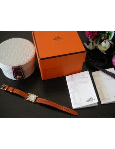 MONTRE MINI CAPE COD OR JAUNE BRACELET ORANGE 2