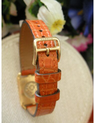 MONTRE MINI CAPE COD OR JAUNE BRACELET ORANGE