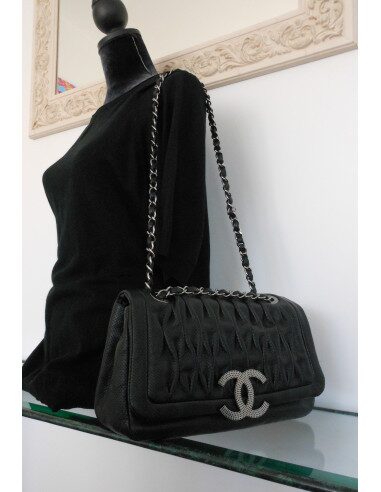 SAC CHANEL MADEMOISELLE NOIR GRAND MODELE