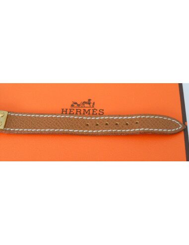 MONTRE HERMES KELLY PLAQUE OR 