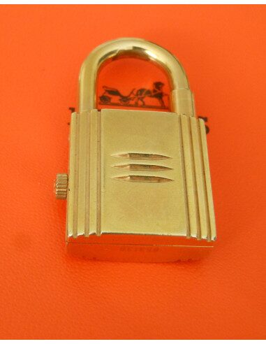 MONTRE HERMES KELLY PLAQUE OR 