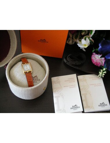 MONTRE MINI CAPE COD OR JAUNE BRACELET ORANGE